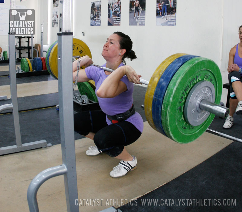 Natalie front squat - Olympic Weightlifting, strength, conditioning, fitness, nutrition - Catalyst Athletics 