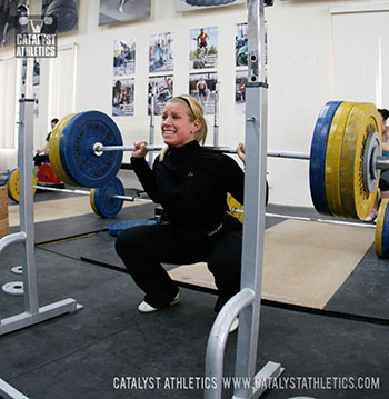 Kara back squat - Olympic Weightlifting, strength, conditioning, fitness, nutrition - Catalyst Athletics